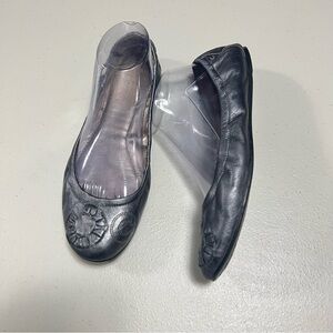 Coach Leather Flat Ballerina Shoes